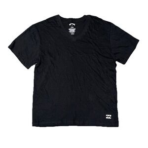 Billabong Black V Neck Under Tee Shirt NWOT Men’s Medium